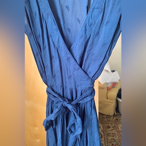 VOLOSHIN Stella Embroidered Garden Wrap Dress - Picture 3 of 8